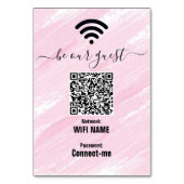 Réseau Wifi | Code QR | Carte de table Soyez notre (Par défaut)