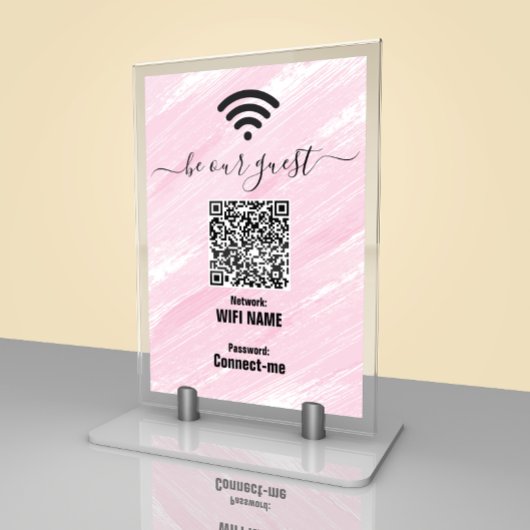 Réseau Wifi | Code QR | Soyez Notre Carte De Table