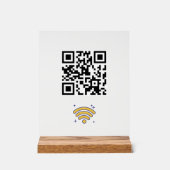 Réseau Wifi personnalisé QR Code moderne (Recto)
