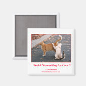 Réseaux sociaux pour le Magnet des chats (Recto/Verso)