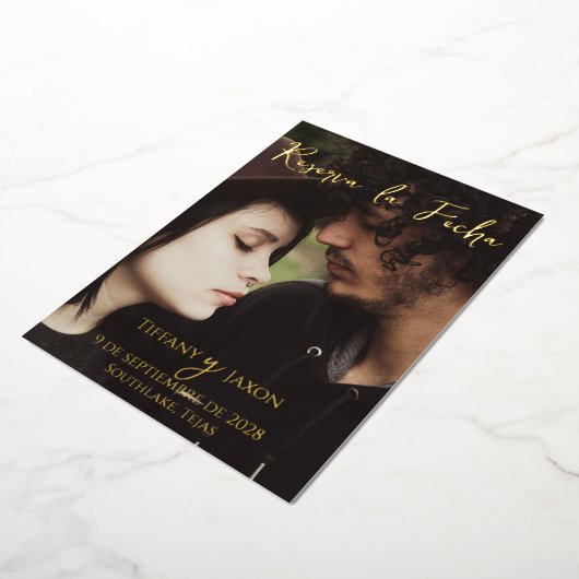 Reserva la Fecha Folie Uitnodiging (Gedraaid)