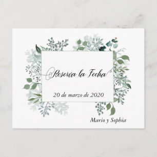 Reserva La Fecha Kaarten Save The Date