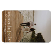 Reserva La Fecha Modern Fotouitnodiging Magneet (Horizontaal)