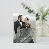 Reserva La Fecha Modern Photo Briefkaart (Staand voorkant)