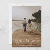 Reserva La Fecha Modern Photo Invitation (Devant)