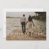 Reserva La Fecha Modern Photo Invitation (Devant)