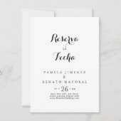 Reserva la Fecha Save The Date (Voorkant)