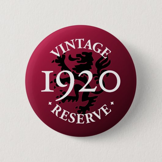 reserve 1920 Pinback Button (Voorkant)