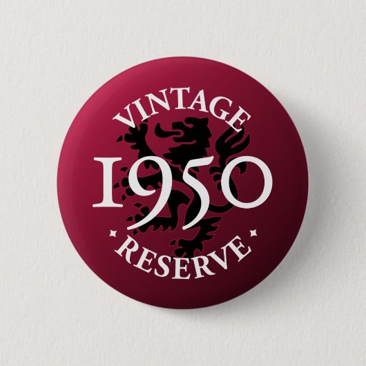  reserve 1950 Pinback Button (Voorkant)