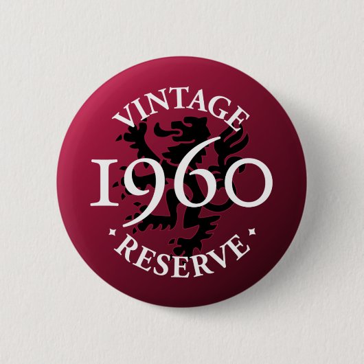  reserve 1960 Pinback Button (Voorkant)