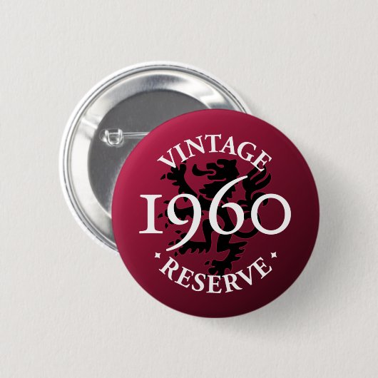 reserve 1960 Pinback Button (Voorkant /achterkant)