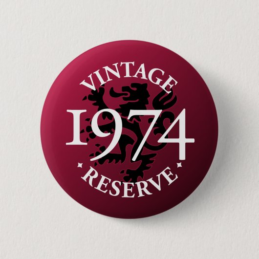  reserve 1974 Pinback Button (Voorkant)