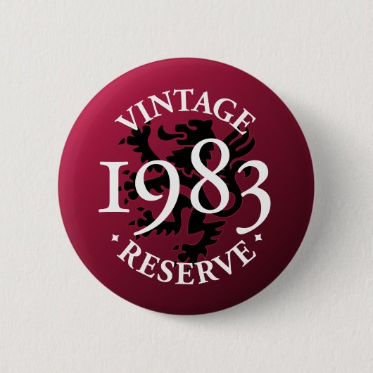 reserve 1983 Pinback Button (Voorkant)
