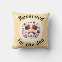 Réservé Au Coussin De Chien