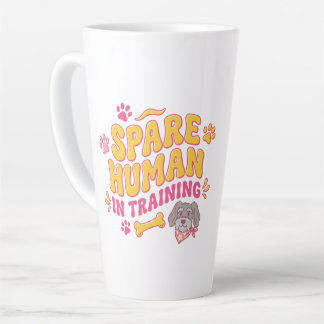 Reserve menselijke hondenmok, gepersonaliseerd met latte mok
