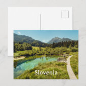 Réserve naturelle de Zelenci, Slovénie Carte posta (Devant / Derrière)