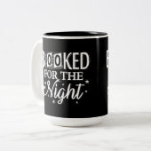 Réservé Pour La Mug De Café À Deux Tons De La Nuit (Devant gauche)