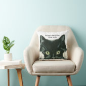 réservé pour le chat noir de coussin de chat (Chaise)