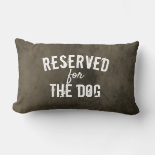 réservé pour le coussin de citation de chien a
