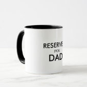 Réservé pour Papa Mug | Fête des pères personnalis (Devant gauche)