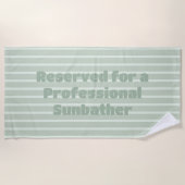 Réservé pour une serviette de plage Sunbather Prof (Devant)