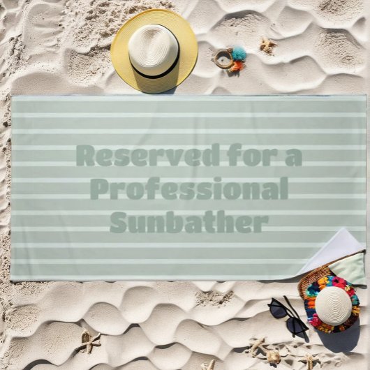 Réservé pour une serviette de plage Sunbather Prof