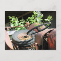 reserveband in de stoel van een schottentrekker