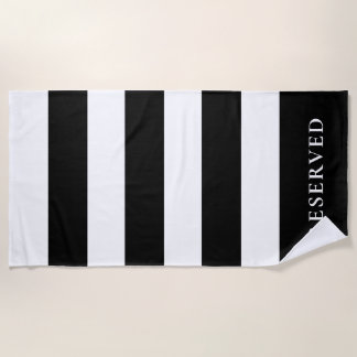 RESERVED BEACH TOWEL | Striped Beach Towel | Groot Strandlaken