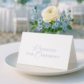 “Reserved for Ceremony” Wedding Seating Card
