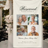 Reserved Seat - 4 Photo Memorial Beige Wedding Spandoek