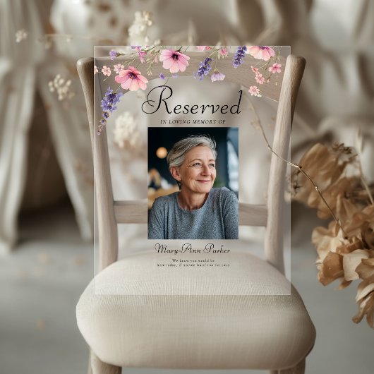 Reserved Seat - Photo Memorial Wedding