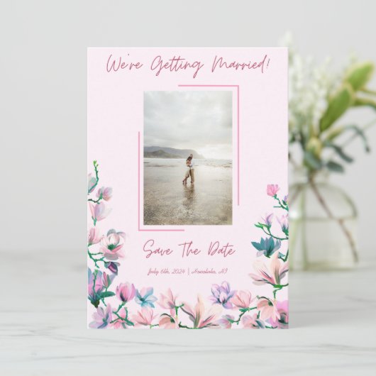 Reserveer de datum kaart (Staand voorkant)