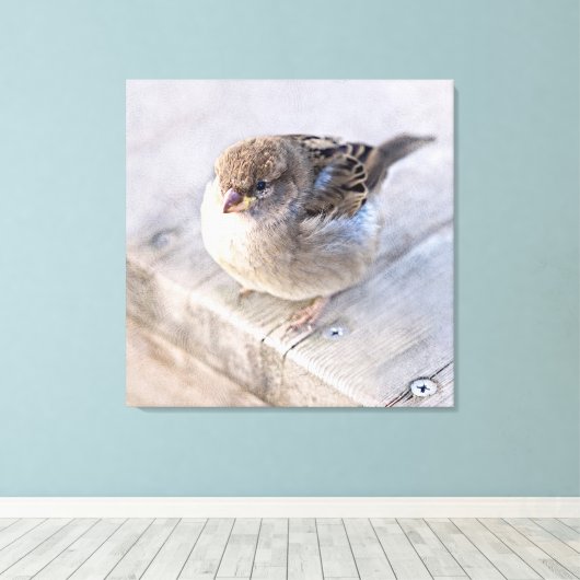 Reservel - Overgewicht Canvas Afdruk (Insitu (Houten vloer))