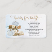 Réserver thème Baby shower bleu Réserver carte (Devant)