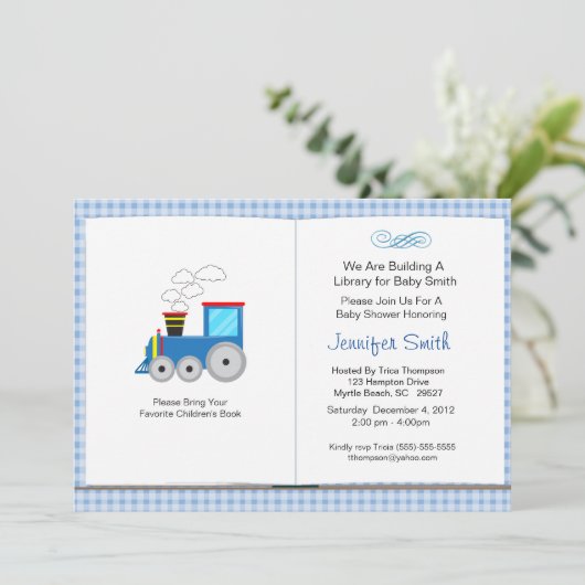 Réserver thème Baby shower Invitation (Debout devant)