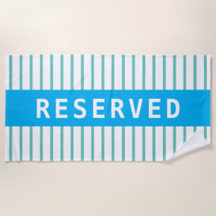 RESERVES of Naam, Sky Blue & Blauwgroen Stripes Strandlaken