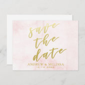 Réservez la date | Carte postale avec écriture Blu (Devant / Derrière)