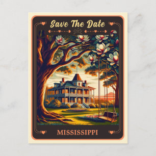 Réservez la date Carte postale d'invitation Miss