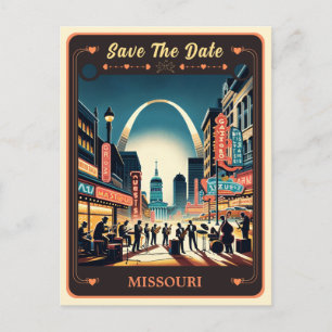 Réservez la date Carte postale d'invitation Miss