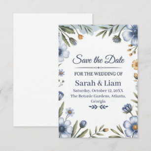 "Réservez la Date" Élégante Invitation de Mariage