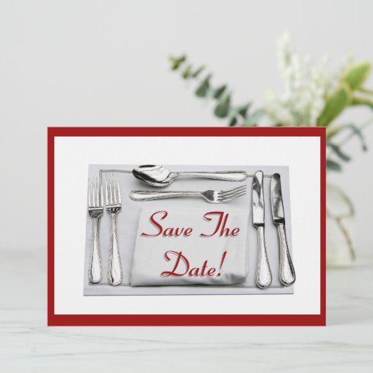 Réservez la date! Invitation (Debout devant)