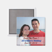 Réservez la date! Pour Mariage Ou ? Magnets photo (Recto/Verso)