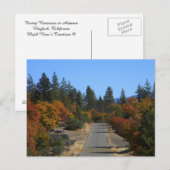 Réservoir coloré d'Ewing en automne.... Carte post (Devant / Derrière)