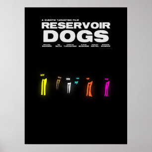 Reservoir Dogs Quentin Tarantino Minimaliste zwart Poster
