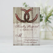 Réservoirs rustiques Pays Style Mariage RSVP (Debout devant)