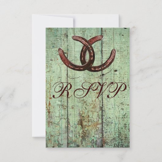 Réservoirs rustiques Pays Style Mariage RSVP (Dos)