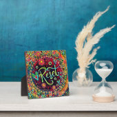 Reset Abstracte Kleurrijke  Inspirivity Easel Fotoplaat (Insitu)