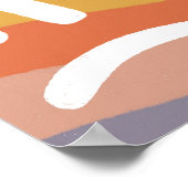 RESET REFOCUS HERSTART Kleurrijke Fun Bubble Lette Poster (Hoek)