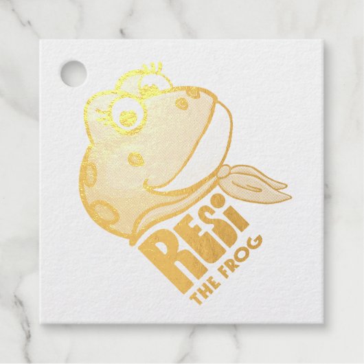 Resi the Frog  Bedankjes Labels (Voorkant)