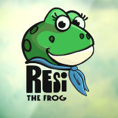 Resi the Frog Raamsticker (Vel 3)